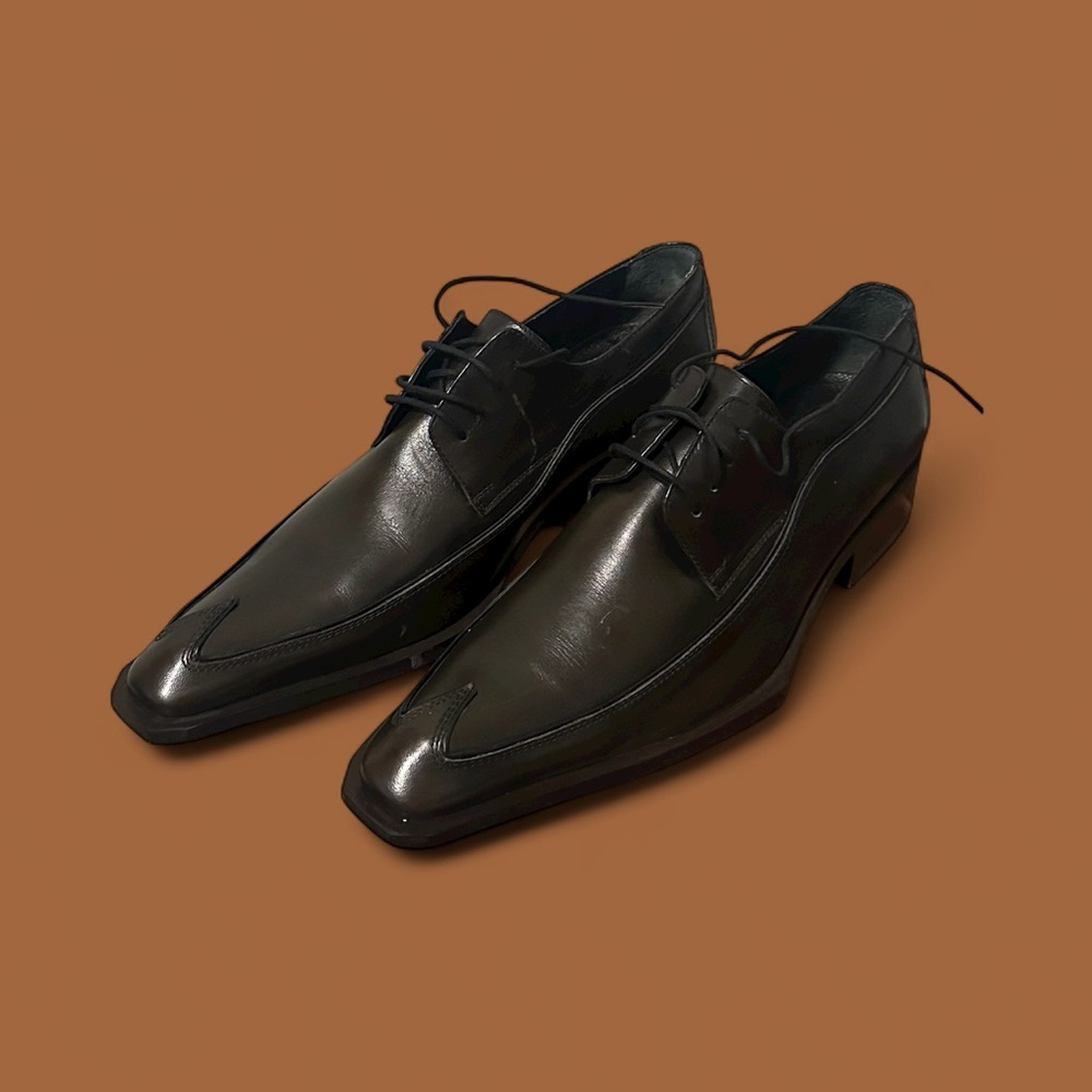 Dark Olive Italian Men's Dress Shoes